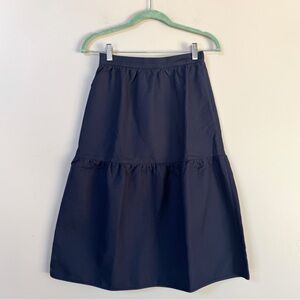 NWT Mother of Pearl “Sydney” navy cotton twill tiered skirt. US sz 4 / EU sz 8